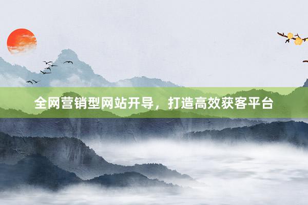 全网营销型网站开导,打造高效获客平台